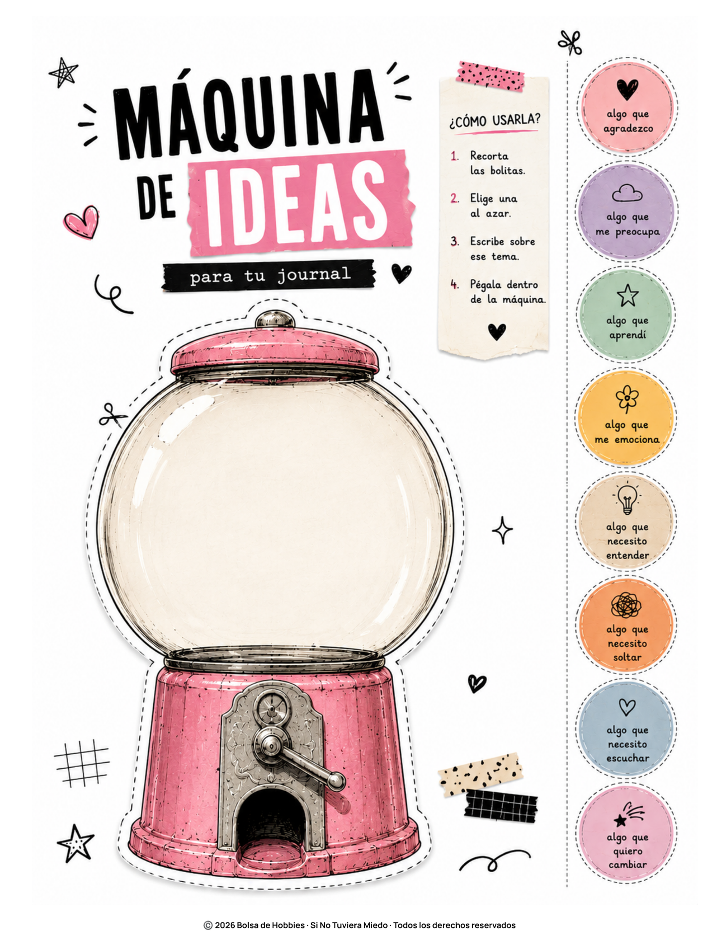 Sacarlo de mi cabeza | +300 ideas guiadas para llenar tu journal.