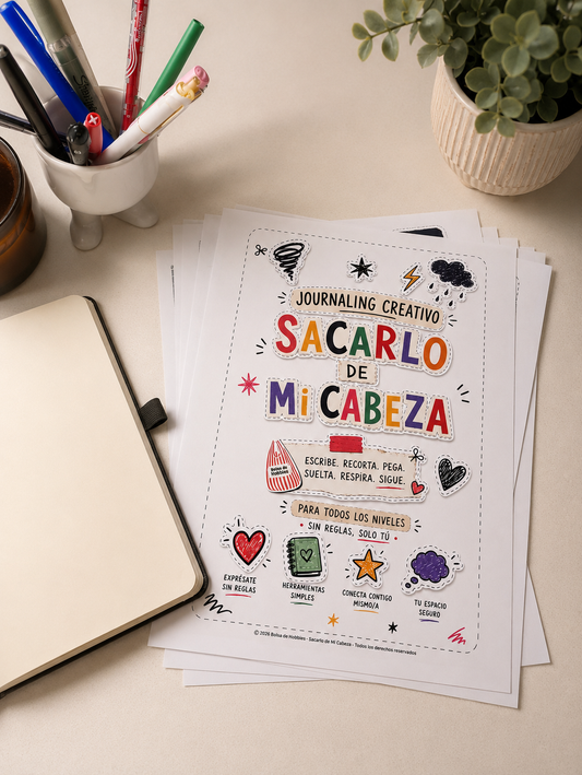 Sacarlo de mi cabeza | +300 ideas guiadas para llenar tu journal.